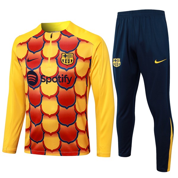 Sweatshirts Barcelona 2024-2025 Gelb Rote 3